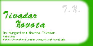 tivadar novota business card